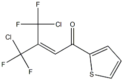 4-Chloro-3-(chlorodifluoromethyl)-4,4-difluoro-1-(2-thienyl)-2-buten-1-one Structure