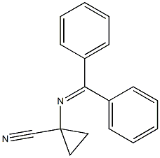 1-[(Diphenylmethylene)amino]cyclopropanecarbonitrile 구조식 이미지