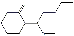 2-(1-Methoxypentyl)cyclohexanone 구조식 이미지