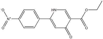 6-(4-Nitrophenyl)-4-oxo-1,4-dihydropyridine-3-carboxylic acid ethyl ester Structure