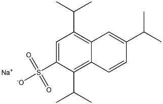 1,4,6-Triisopropyl-2-naphthalenesulfonic acid sodium salt Structure