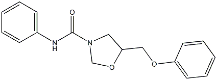 N-Phenyl-5-phenoxymethyloxazolidine-3-carboxamide Structure