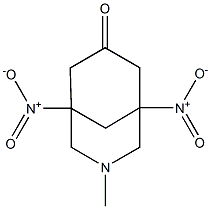 1,5-Dinitro-3-methyl-3-azabicyclo[3.3.1]nonan-7-one 구조식 이미지