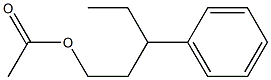 Acetic acid 3-phenylpentyl ester 구조식 이미지