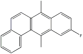 7,12-Dimethyl-10-fluorobenz[a]anthracene 구조식 이미지