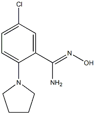 2-(Pyrrolidin-1-yl)-5-chlorobenzamide oxime 구조식 이미지