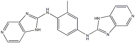 2,2'-[2-Methyl-1,4-phenylenebis(imino)]bis(1H-imidazo[4,5-c]pyridine) Structure