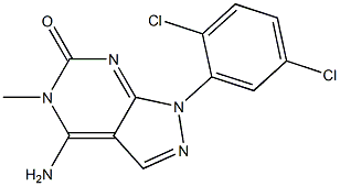 4-Amino-1-(2,5-dichlorophenyl)-5-methyl-1H-pyrazolo[3,4-d]pyrimidin-6(5H)-one 구조식 이미지