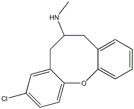 3-Chloro-6,7-dihydro-N-methyl-5H-dibenz[b,g]oxocin-6-amine Structure