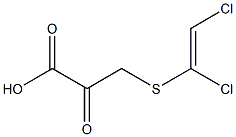 3-[(1,2-Dichlorovinyl)thio]pyruvic acid Structure