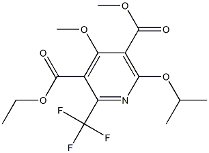 6-(Isopropoxy)-4-methoxy-2-(trifluoromethyl)pyridine-3,5-dicarboxylic acid 3-ethyl 5-methyl ester Structure