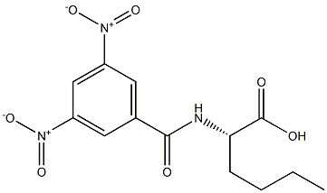 (2S)-2-[(3,5-Dinitrobenzoyl)amino]hexanoic acid Structure