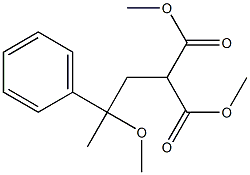 2-[2-Phenyl-2-methoxypropyl]malonic acid dimethyl ester Structure