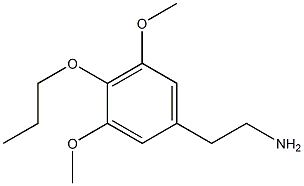 3,5-Dimethoxy-4-propoxyphenethylamine Structure
