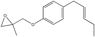 4-(2-Pentenyl)phenyl 2-methylglycidyl ether Structure