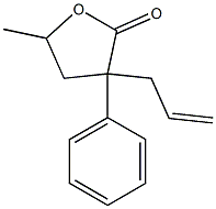 3-Allyl-3-phenyl-5-methyltetrahydrofuran-2-one Structure