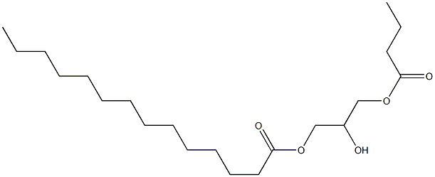 (-)-3-O-Myristoyl-1-O-butyryl-D-glycerol 구조식 이미지