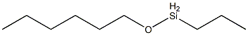 Propyl(hexyloxy)silane Structure