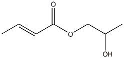 (E)-2-Butenoic acid 2-hydroxypropyl ester 구조식 이미지