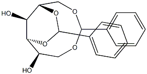 1-O,6-O:3-O,5-O-Dibenzylidene-L-glucitol 구조식 이미지