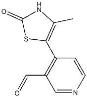 4-Methyl-5-(3-formyl-4-pyridyl)thiazol-2(3H)-one Structure