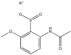 2-(Acetylamino)-6-methoxybenzenesulfinic acid potassium salt 구조식 이미지