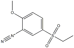 5-(Ethylsulfonyl)-2-methoxybenzenediazonium Structure