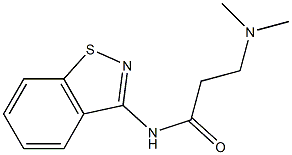 N-(1,2-Benzisothiazol-3-yl)-3-(dimethylamino)propanamide 구조식 이미지