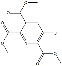 5-Hydroxypyridine-2,3,6-tricarboxylic acid trimethyl ester 구조식 이미지