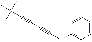 Phenyl(4-trimethylsilyl-1,3-butadiynyl)iodonium Structure