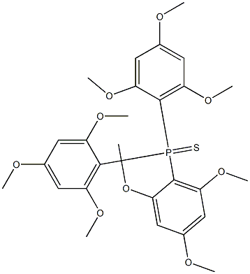 Tris(2,4,6-trimethoxyphenyl)phosphine sulfide Structure