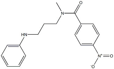 4-Nitro-N-methyl-N-[3-(phenylamino)propyl]benzamide 구조식 이미지