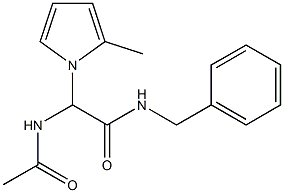 2-Acetylamino-2-(5-methyl-1H-pyrrole -yl)-N-benzylacetamide Structure