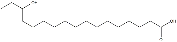 15-Hydroxyheptadecanoic acid 구조식 이미지
