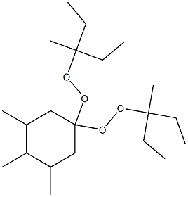 3,4,5-Trimethyl-1,1-bis(1-ethyl-1-methylpropylperoxy)cyclohexane Structure