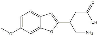 4-Amino-3-[(6-methoxybenzofuran)-2-yl]butyric acid 구조식 이미지