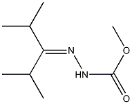 2-(1-Isopropyl-2-methylpropylidene)hydrazinecarboxylic acid methyl ester 구조식 이미지