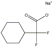 2-Cyclohexyl-2,2-difluoroacetic acid sodium salt Structure