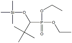 [1-[(Trimethylsilyl)oxy]-2,2-dimethylpropyl]phosphonic acid diethyl ester Structure