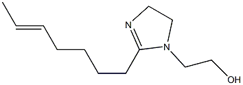 1-(2-Hydroxyethyl)-2-(5-heptenyl)-2-imidazoline 구조식 이미지
