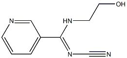 N'-Cyano-N-(2-hydroxyethyl)-3-pyridinecarboxamidine Structure