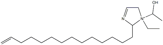 1-Ethyl-1-(1-hydroxyethyl)-2-(13-tetradecenyl)-3-imidazoline-1-ium 구조식 이미지