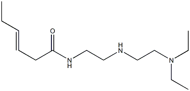 N-[2-[2-(Diethylamino)ethylamino]ethyl]-3-hexenamide Structure