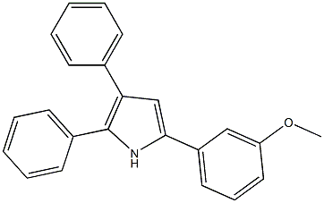 2,3-Diphenyl-5-(3-methoxyphenyl)-1H-pyrrole Structure