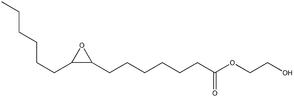 8,9-Epoxypentadecanoic acid 2-hydroxyethyl ester 구조식 이미지