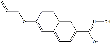 6-(2-Propenyloxy)naphthalene-2-carbohydroximic acid 구조식 이미지