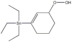 1-(Triethylstannyl)-1-cyclohexen-3-yl hydroperoxide 구조식 이미지