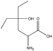 2-Amino-4-hydroxy-4-ethylhexanoic acid 구조식 이미지