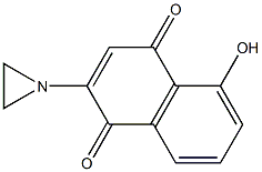 2-(1-Aziridinyl)-5-hydroxy-1,4-naphthoquinone 구조식 이미지