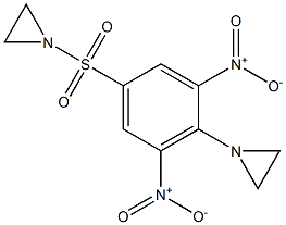 1-[[4-(1-Aziridinyl)-3,5-dinitrophenyl]sulfonyl]aziridine 구조식 이미지